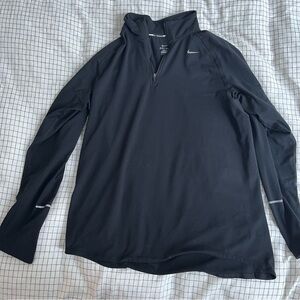 Nike Men's Black Lightweight Quarter-Zip Jacket